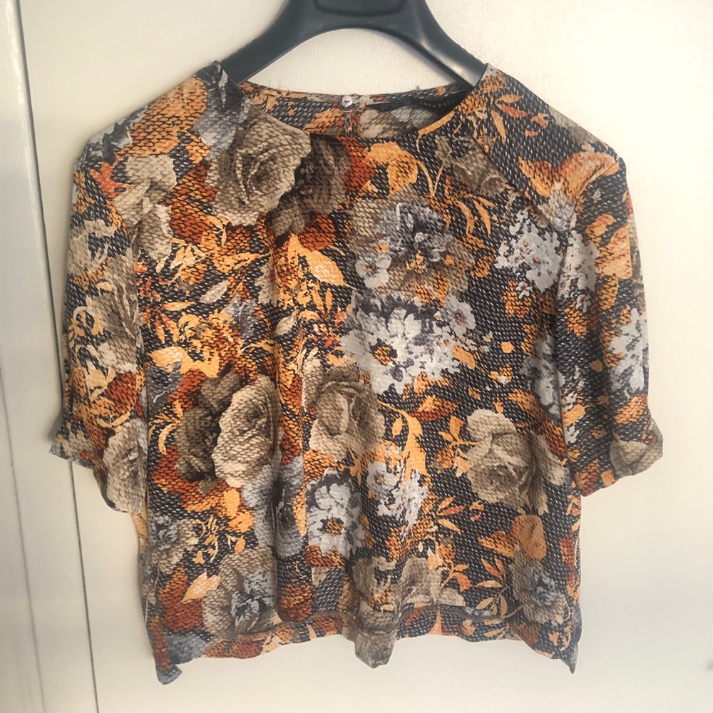 Zara floral top - Size M - Picture 6 of 7
